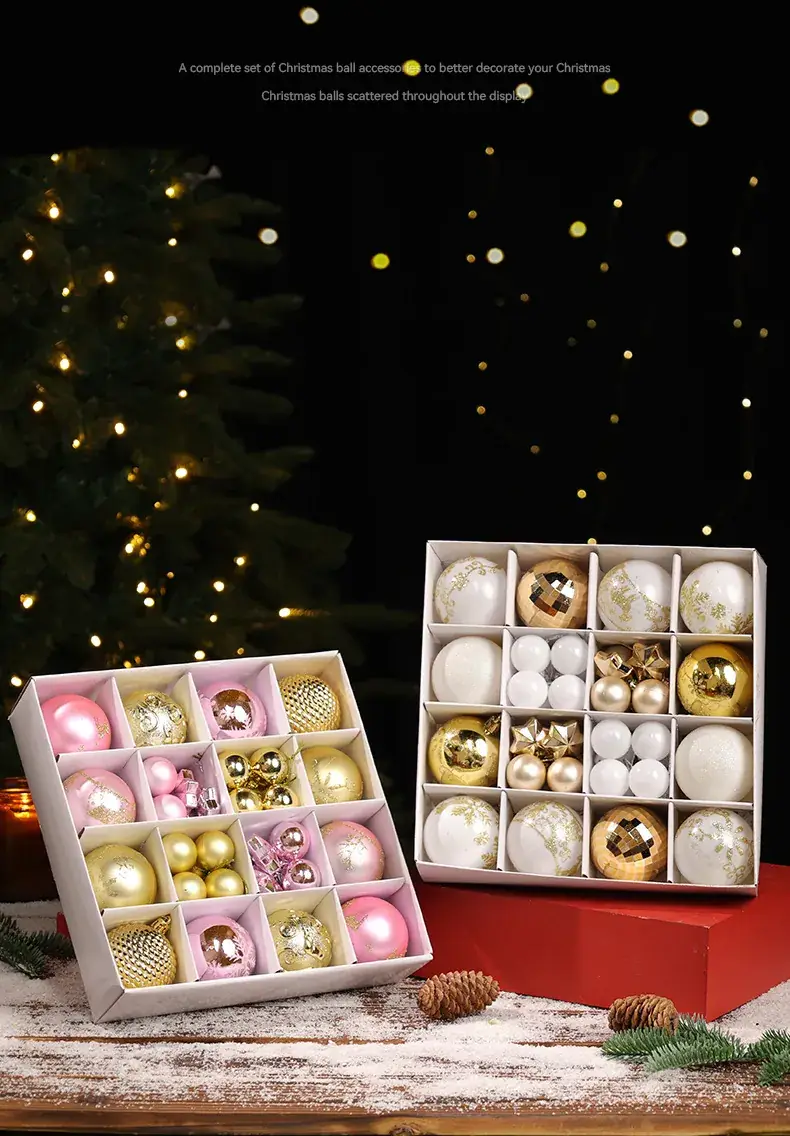 6cm Electroplated Christmas Ball Gift Set — feature 5