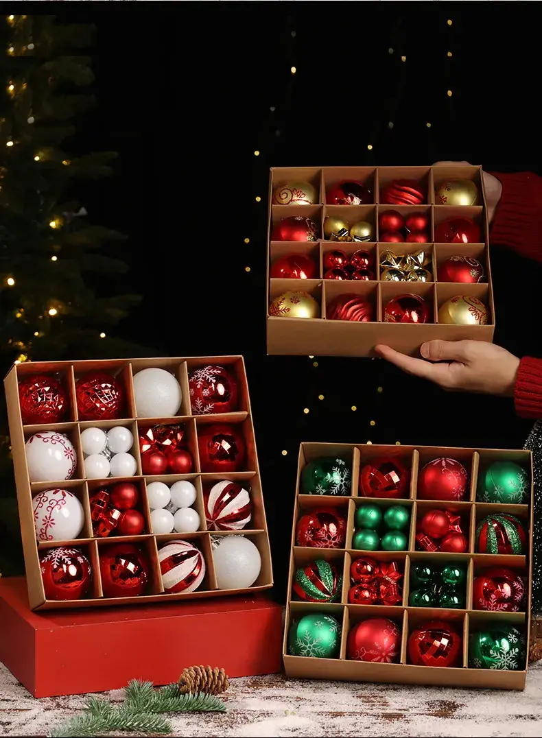 6cm Electroplated Christmas Ball Gift Set — feature 7