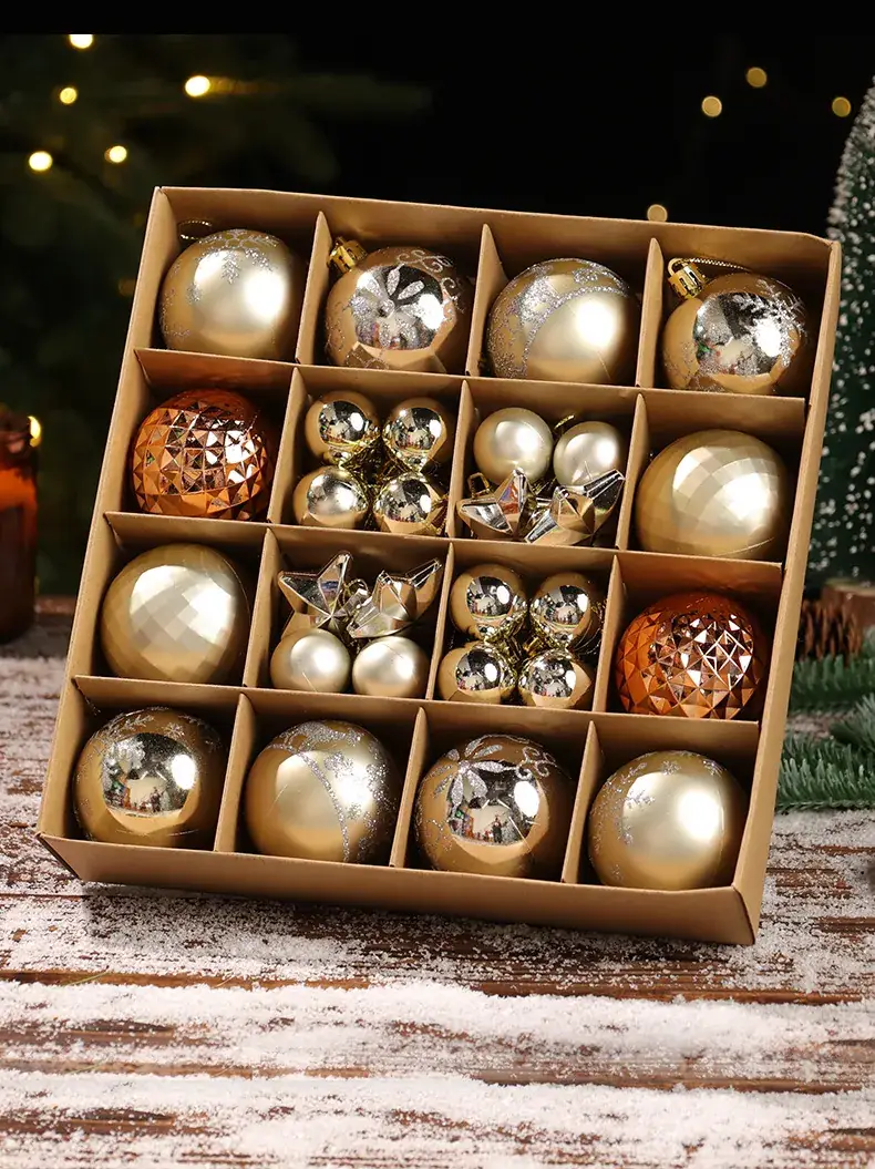 6cm Electroplated Christmas Ball Gift Set — feature 8