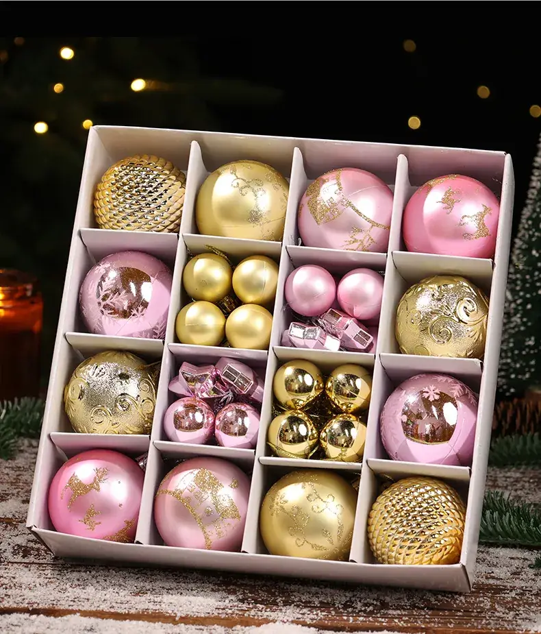6cm Electroplated Christmas Ball Gift Set — feature 9