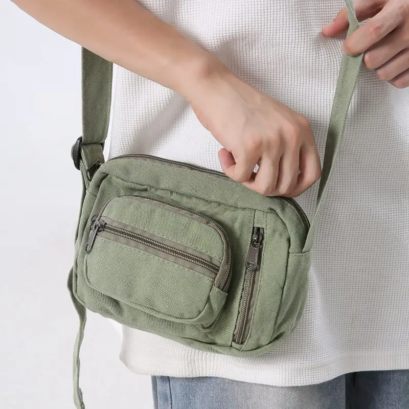 Vintage Wash Denim Crossbody Bag Women Mini Mobile Phone Bag