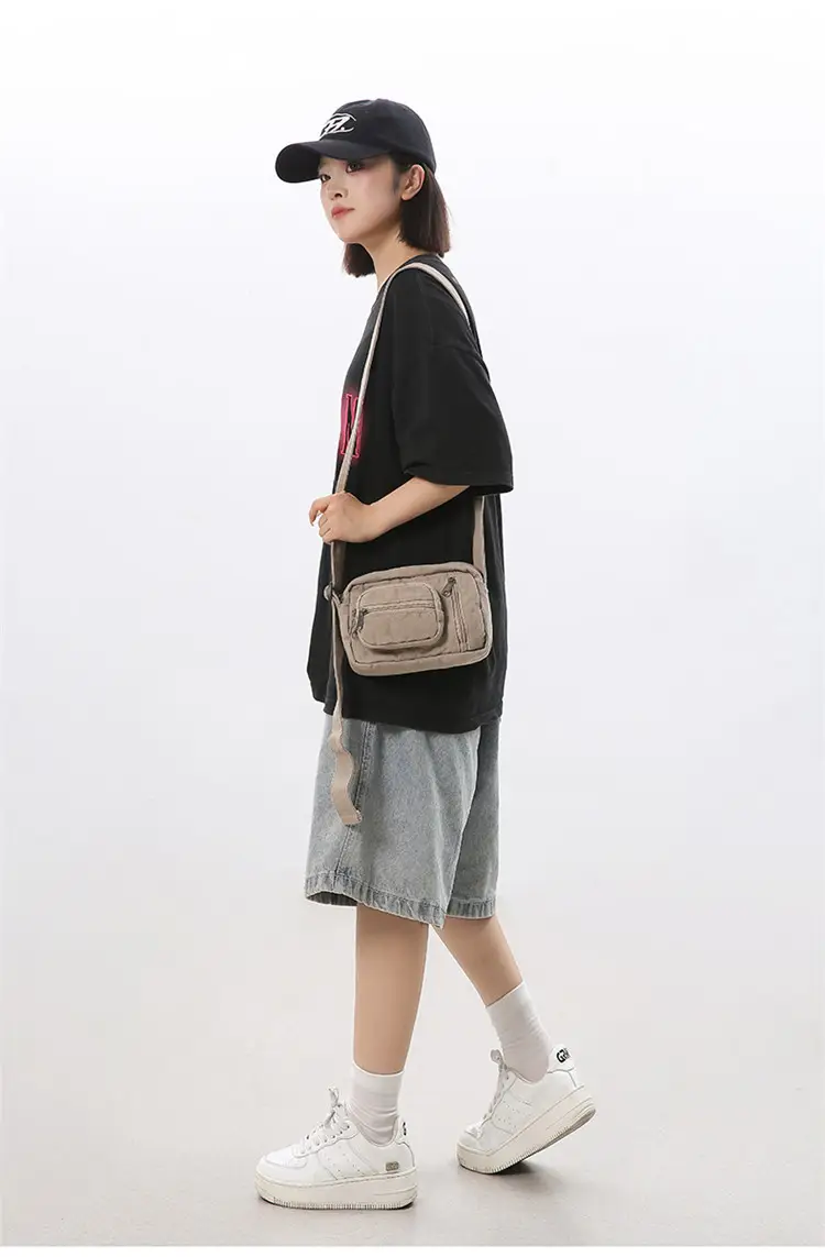 Vintage Wash Denim Crossbody Bag Women Mini Mobile Phone Bag — feature 17