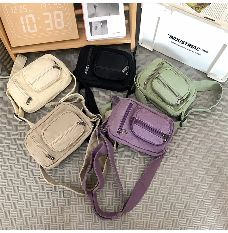 Vintage Wash Denim Crossbody Bag Women Mini Mobile Phone Bag — feature 31