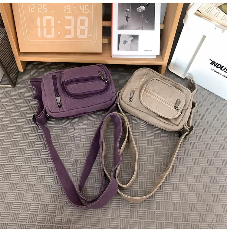 Vintage Wash Denim Crossbody Bag Women Mini Mobile Phone Bag — feature 32