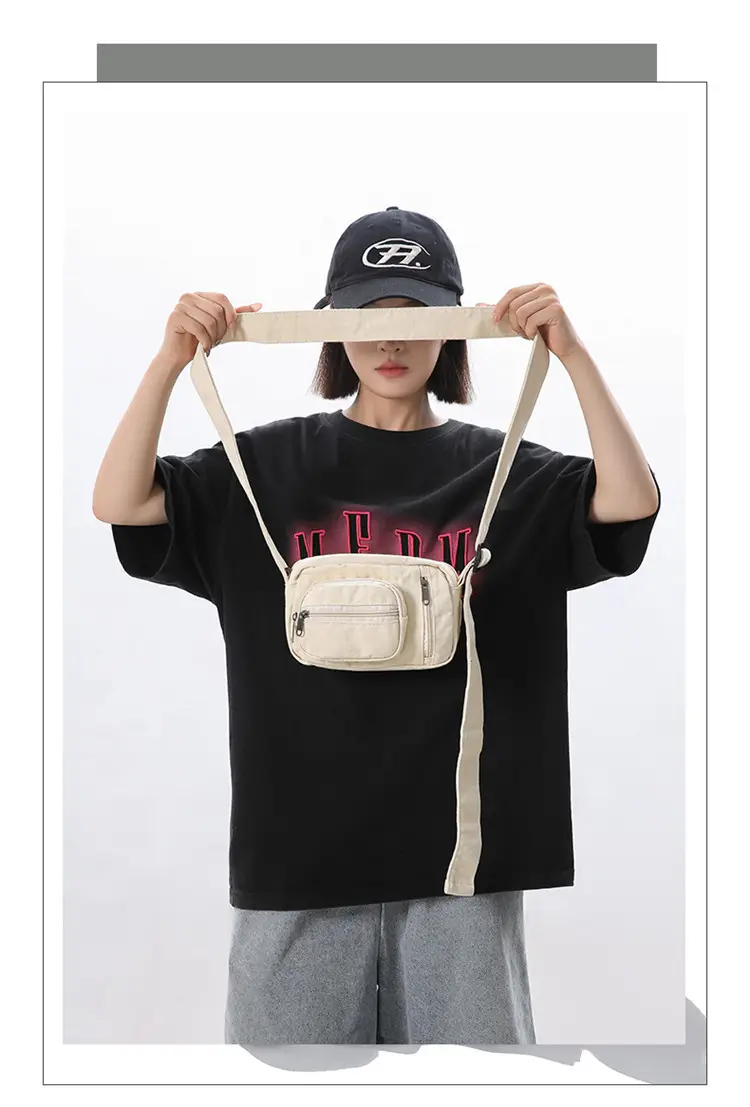 Vintage Wash Denim Crossbody Bag Women Mini Mobile Phone Bag — feature 5