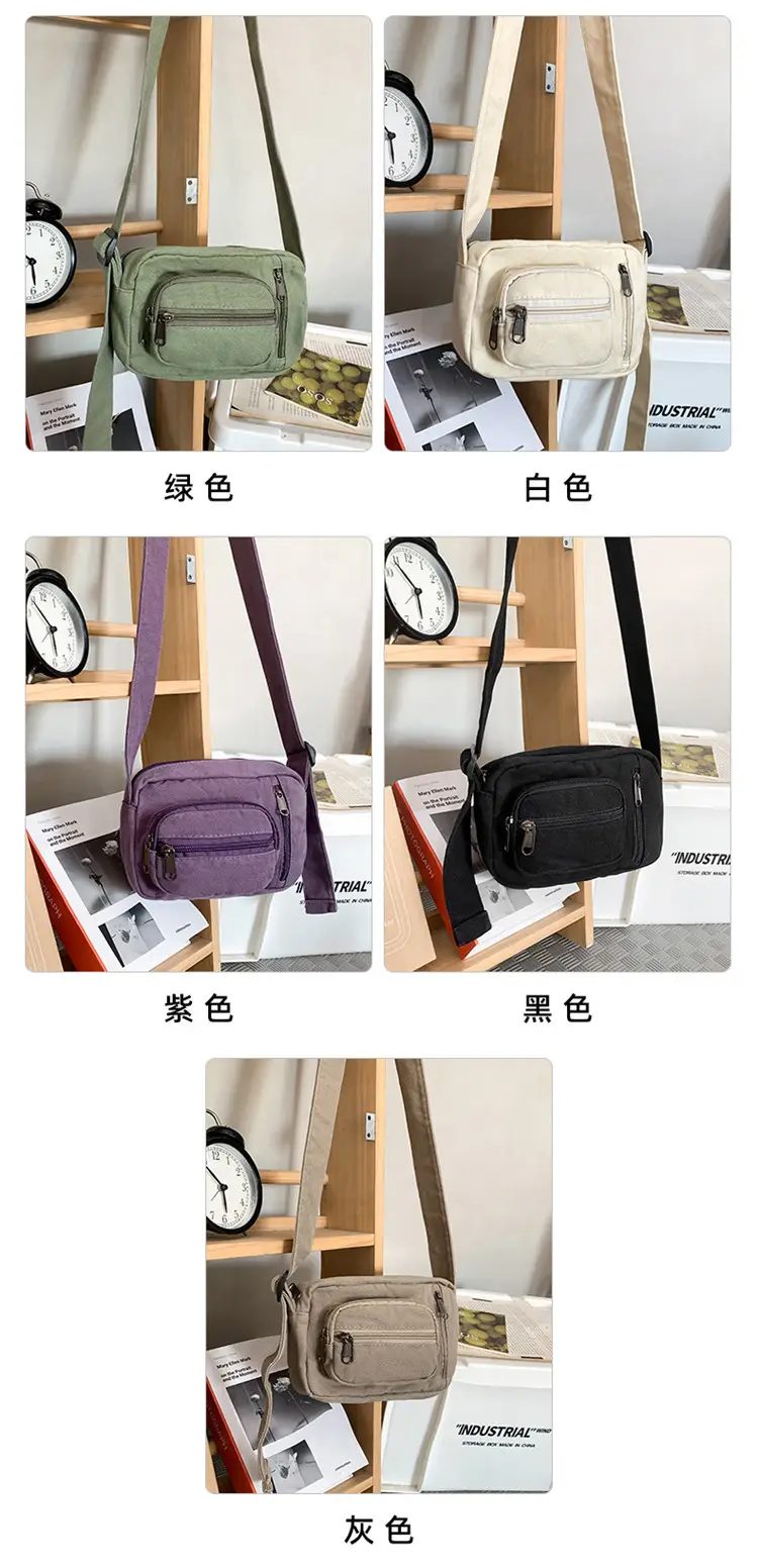 Vintage Wash Denim Crossbody Bag Women Mini Mobile Phone Bag — feature 7