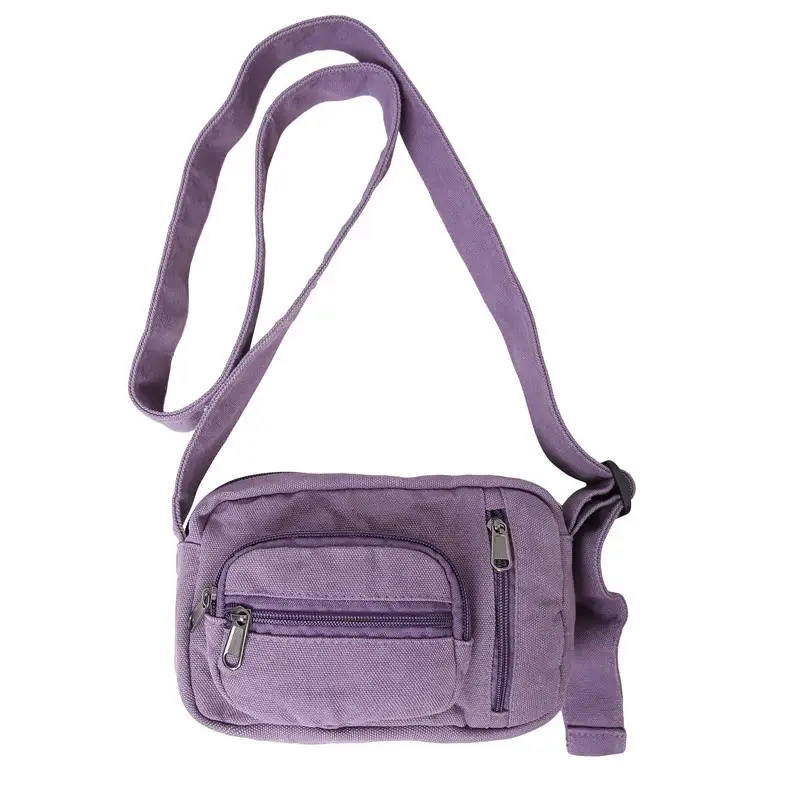 Vintage Wash Denim Crossbody Bag Women Mini Mobile Phone Bag