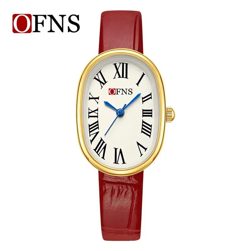 O'FSSN Luxury Black Leather Roman Dial Watch for Women - Image 7