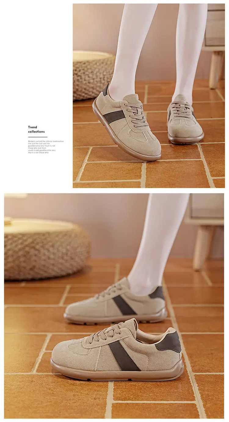 Foreign Trade Women's Autumn and Winter Fashion Retro-Style Brown Training Shoes Outdoor Flat-Soled Sports Casual Shoes for Women — feature 29