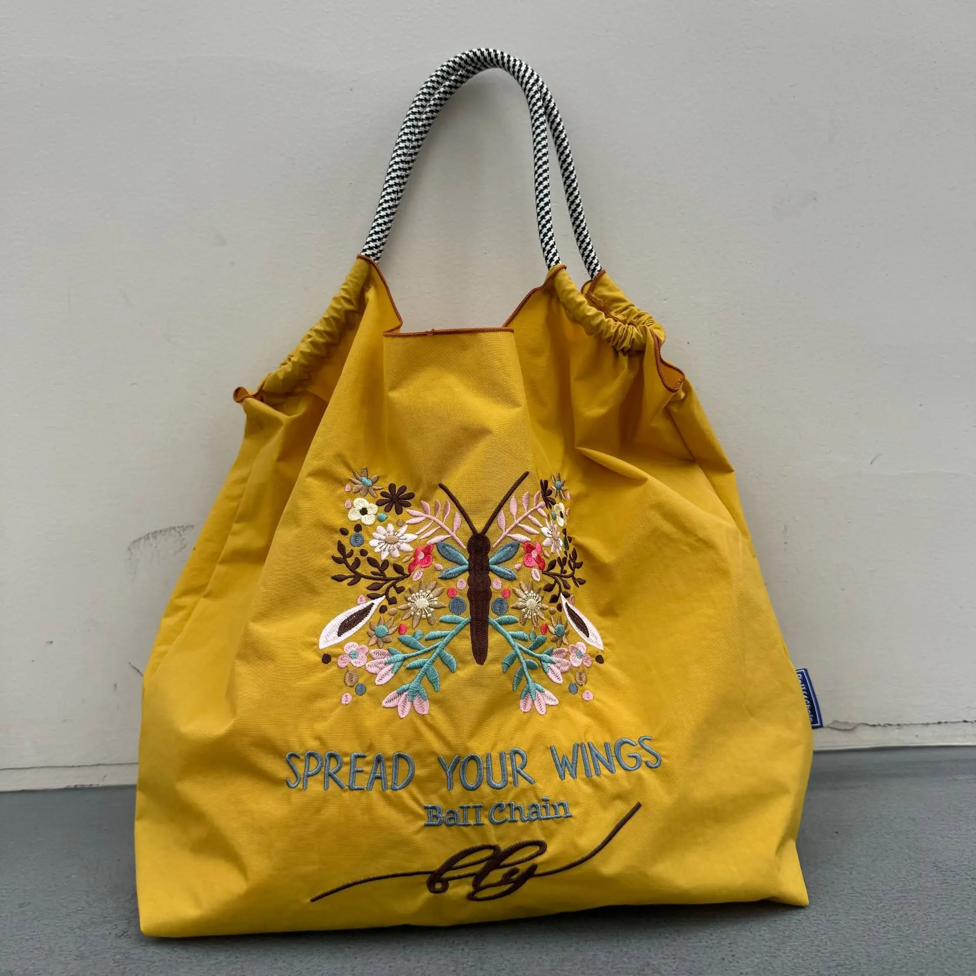 Japanese Embroidered Japanese Ball Chain Eco Bag - Image 38