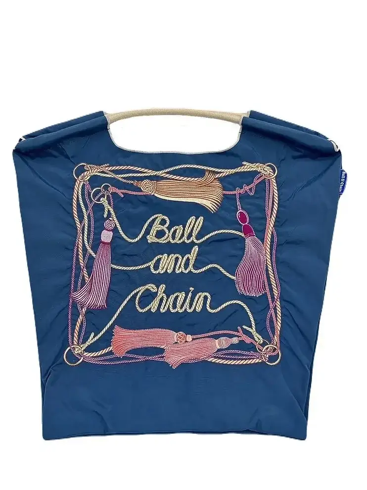 Japanese Embroidered Japanese Ball Chain Eco Bag - Image 10