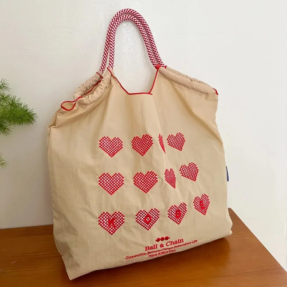 Japanese Embroidered Japanese Ball Chain Eco Bag - Image 15