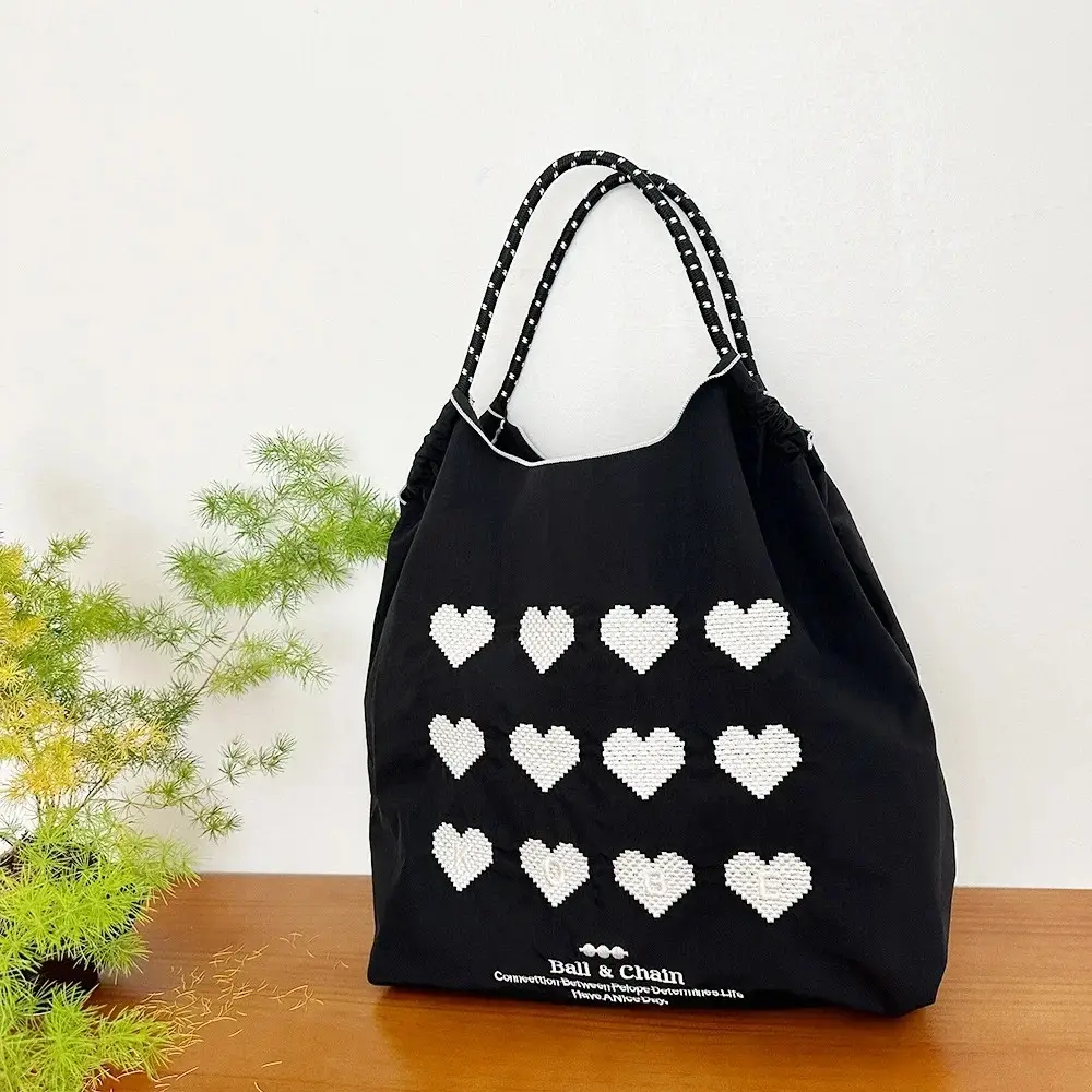 Japanese Embroidered Japanese Ball Chain Eco Bag - Image 17