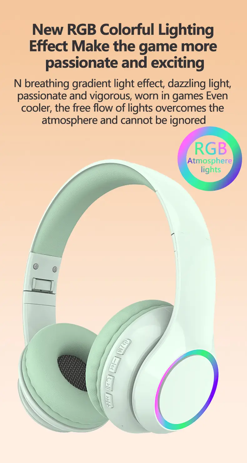Wireless Bluetooth Headset with LED & Long Battery β feature 12