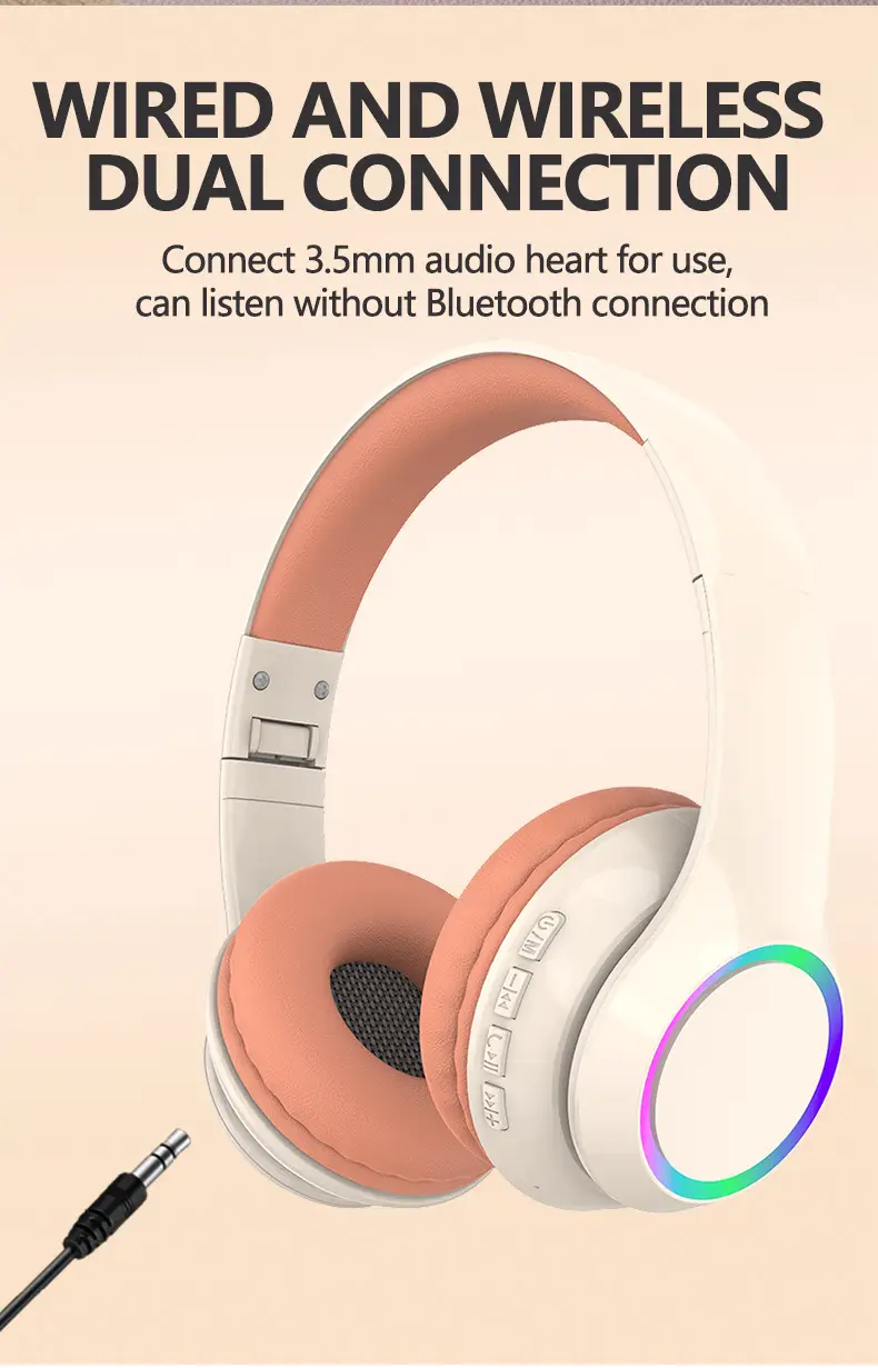 Wireless Bluetooth Headset with LED & Long Battery β feature 15