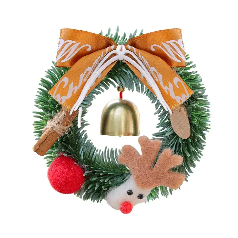 Christmas Red Bow Wreath Decor for Home