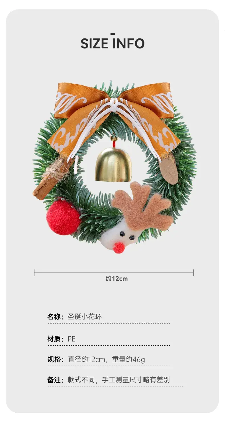 Christmas Red Bow Wreath Decor for Home — feature 2