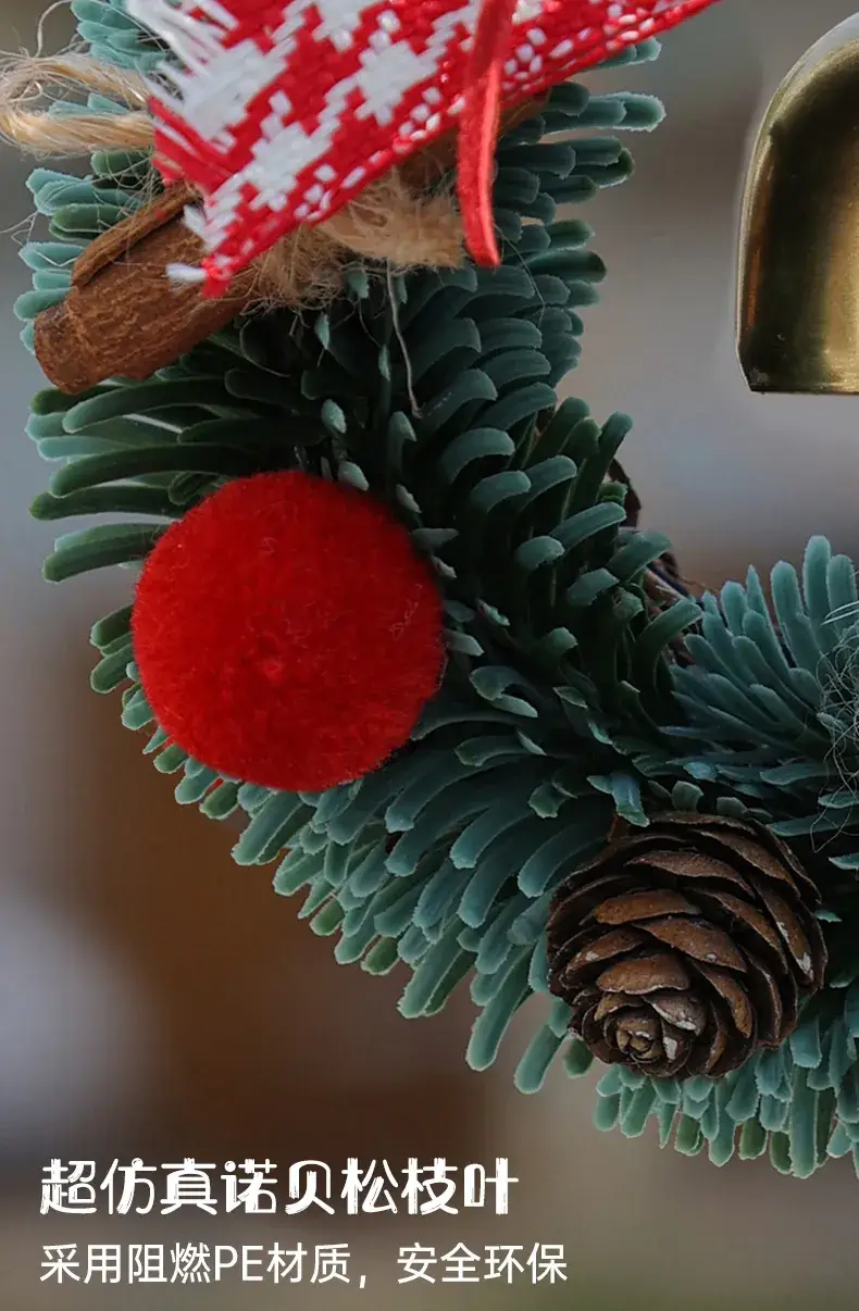 Christmas Red Bow Wreath Decor for Home — feature 4