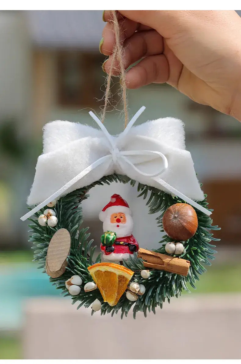 Christmas Red Bow Wreath Decor for Home — feature 8