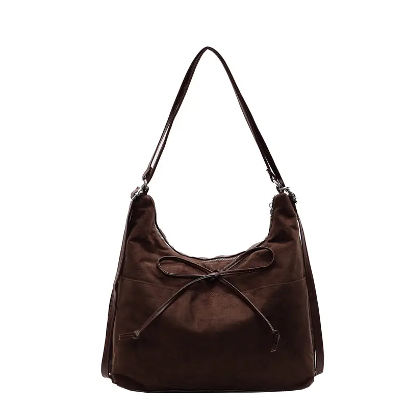 Women's Red Velvet Shoulder Bag 2024 Multi-use Vacation Bag - Image 9