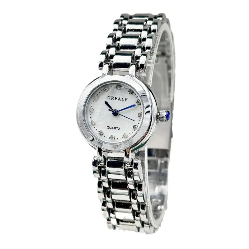 Gold Gold Plated Women's Quartz Watch with Diamond Dial - Image 6