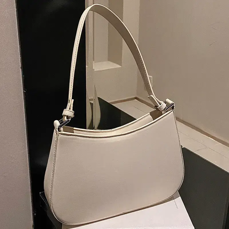 Women's Beige Leather Shoulder Bag 2024 New - Image 4