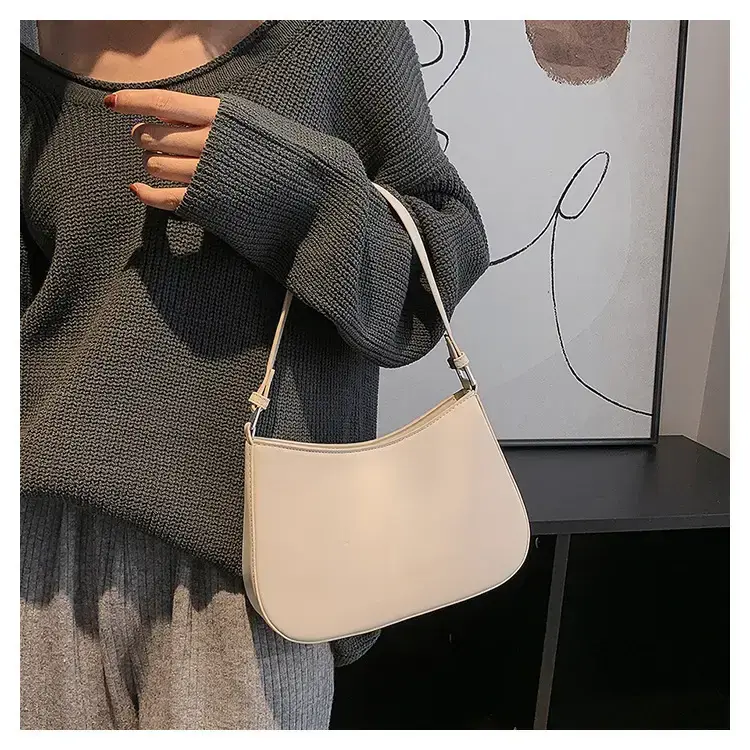 Women's Beige Leather Shoulder Bag 2024 New — feature 16