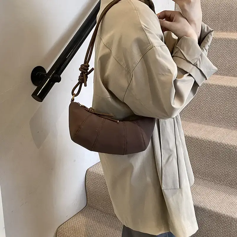 Black Crossbody Bag for Women Vintage Frosted Skin - Image 7