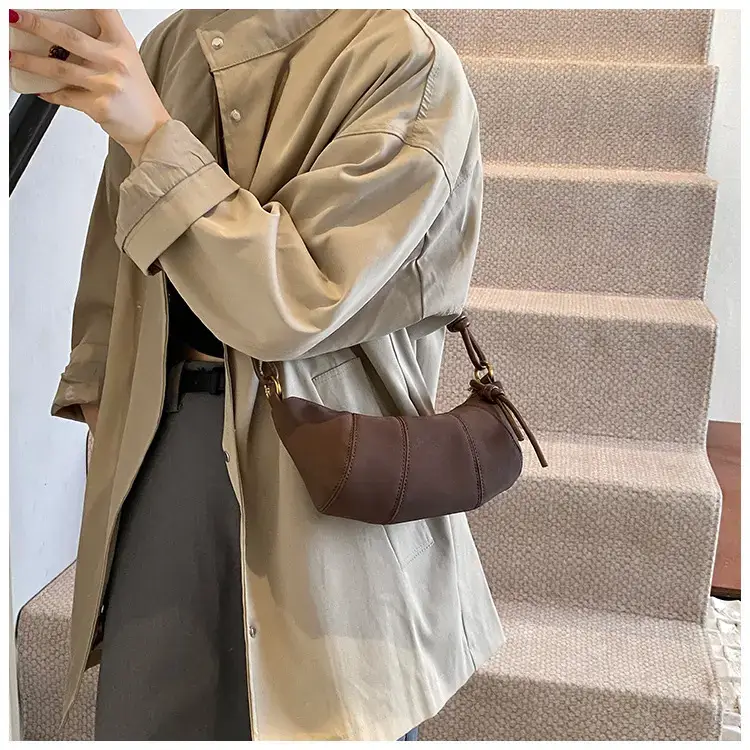 Black Crossbody Bag for Women Vintage Frosted Skin — feature 13