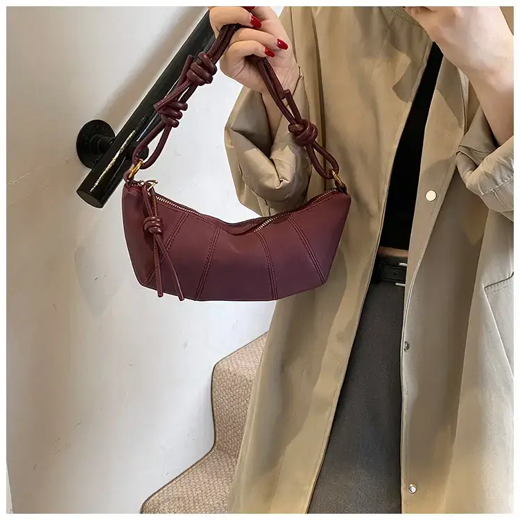 Black Crossbody Bag for Women Vintage Frosted Skin — feature 14