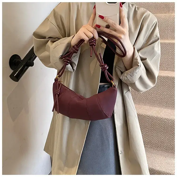 Black Crossbody Bag for Women Vintage Frosted Skin — feature 15