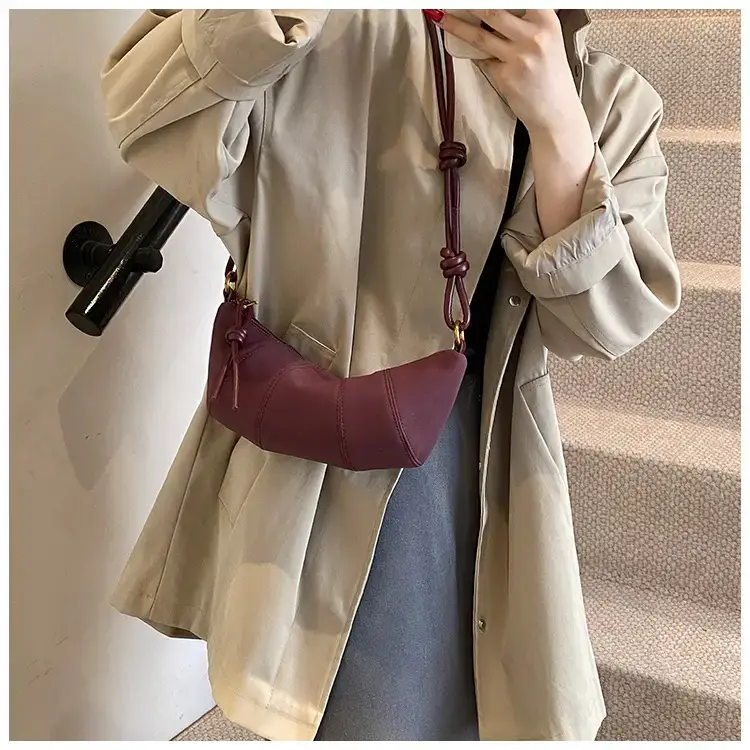 Black Crossbody Bag for Women Vintage Frosted Skin — feature 16