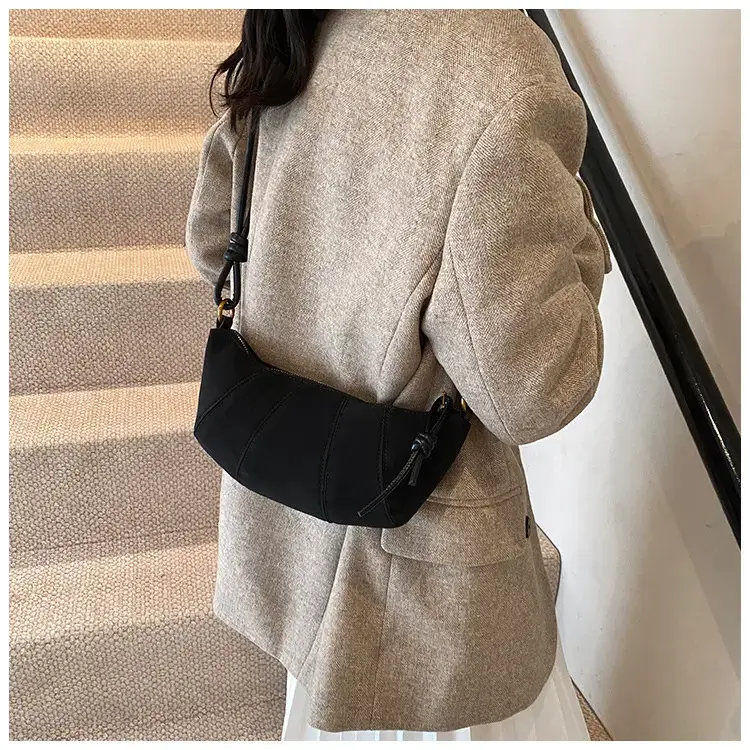 Black Crossbody Bag for Women Vintage Frosted Skin — feature 22