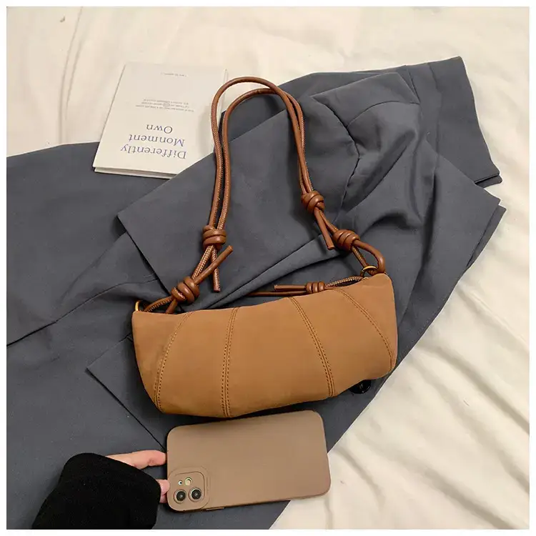 Black Crossbody Bag for Women Vintage Frosted Skin — feature 23