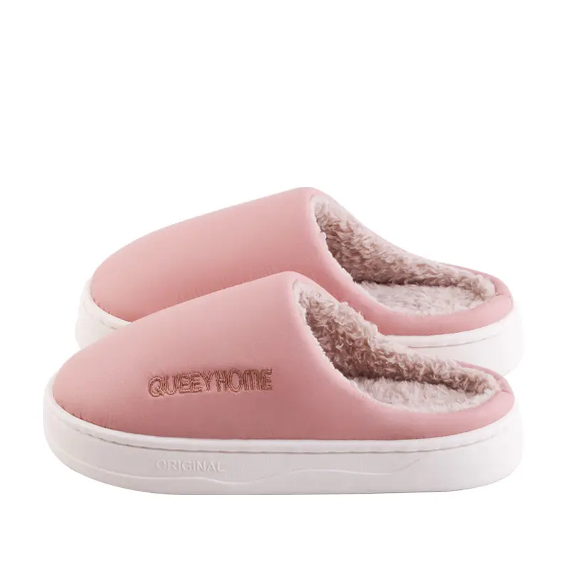 Cotton Slippers Women's Autumn and Winter Household Non-Slip Thick Bottom Indoor Home Shit-Treading Warm Plush Couple Slippers Men's - Image 9