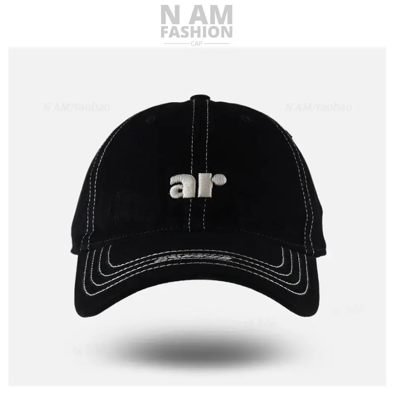 Women Gray Letter Embroidered Baseball Cap Small — feature 10