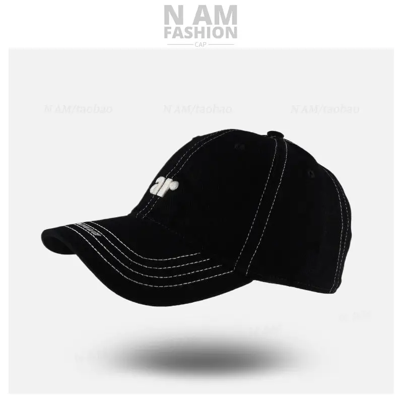 Women Gray Letter Embroidered Baseball Cap Small — feature 11
