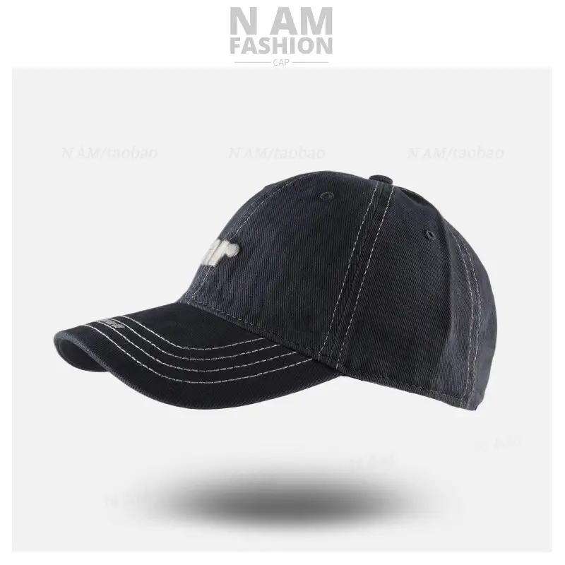 Women Gray Letter Embroidered Baseball Cap Small — feature 12