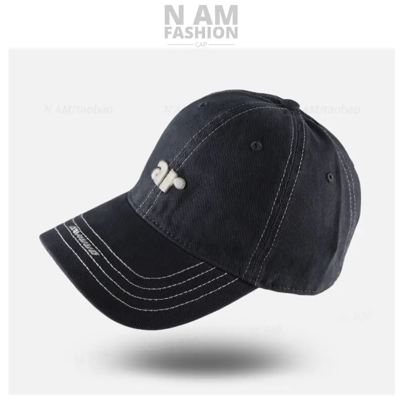 Women Gray Letter Embroidered Baseball Cap Small — feature 13
