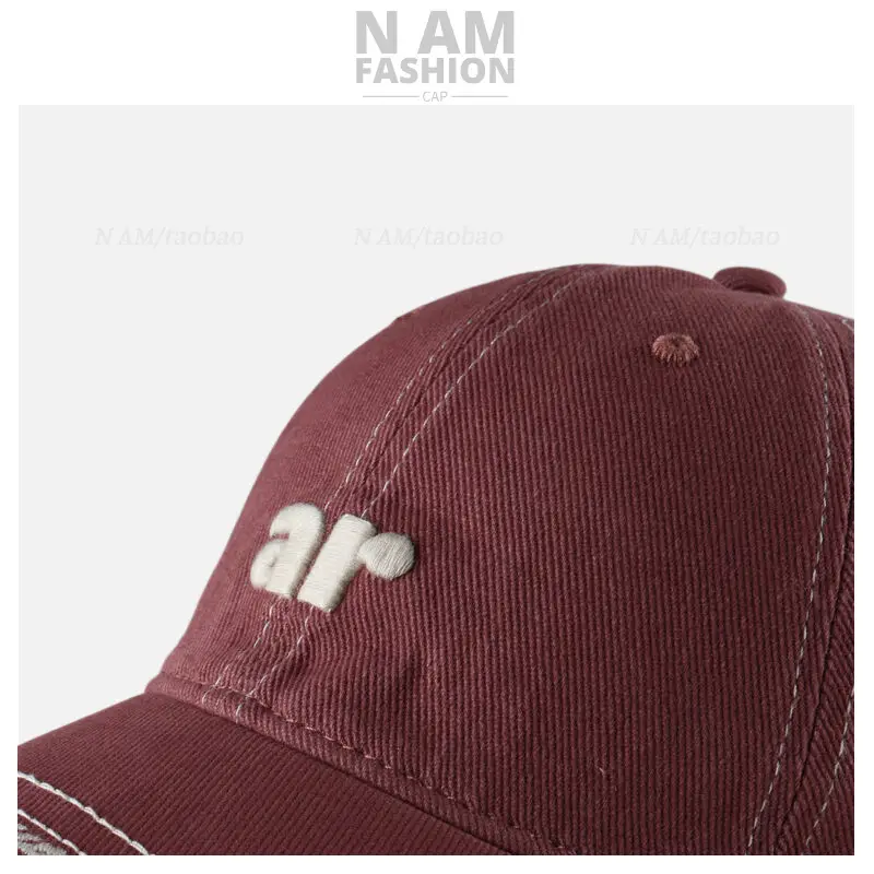 Women Gray Letter Embroidered Baseball Cap Small — feature 16