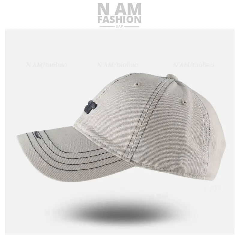 Women Gray Letter Embroidered Baseball Cap Small — feature 6