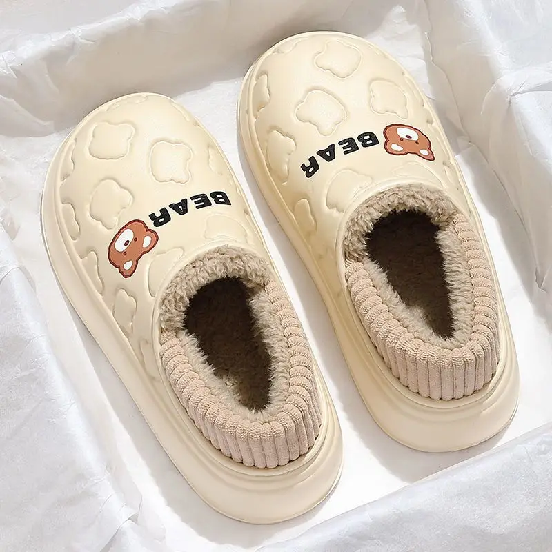 Cotton Slippers for Women, New Autumn and Winter Indoor Household Eva Heel-Covered Warm Thickened Men's Style Outdoor Cotton Shoes Wholesale - Image 11