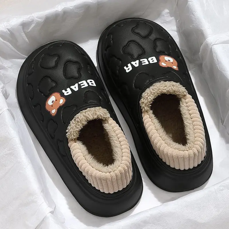 Cotton Slippers for Women, New Autumn and Winter Indoor Household Eva Heel-Covered Warm Thickened Men's Style Outdoor Cotton Shoes Wholesale - Image 9
