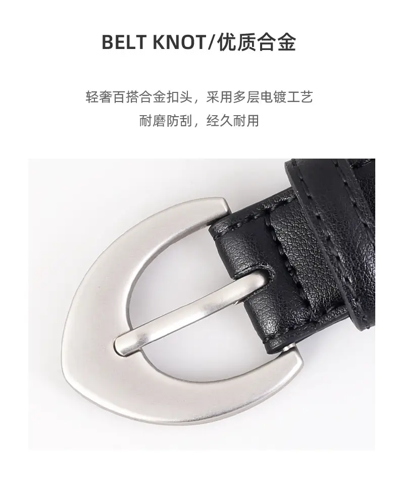 Women's Genuine Leather Belt Silver Buckle Waist Cinching 2025 — feature 15