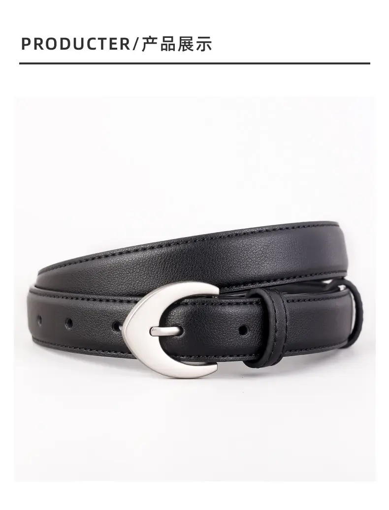 Women's Genuine Leather Belt Silver Buckle Waist Cinching 2025 — feature 19