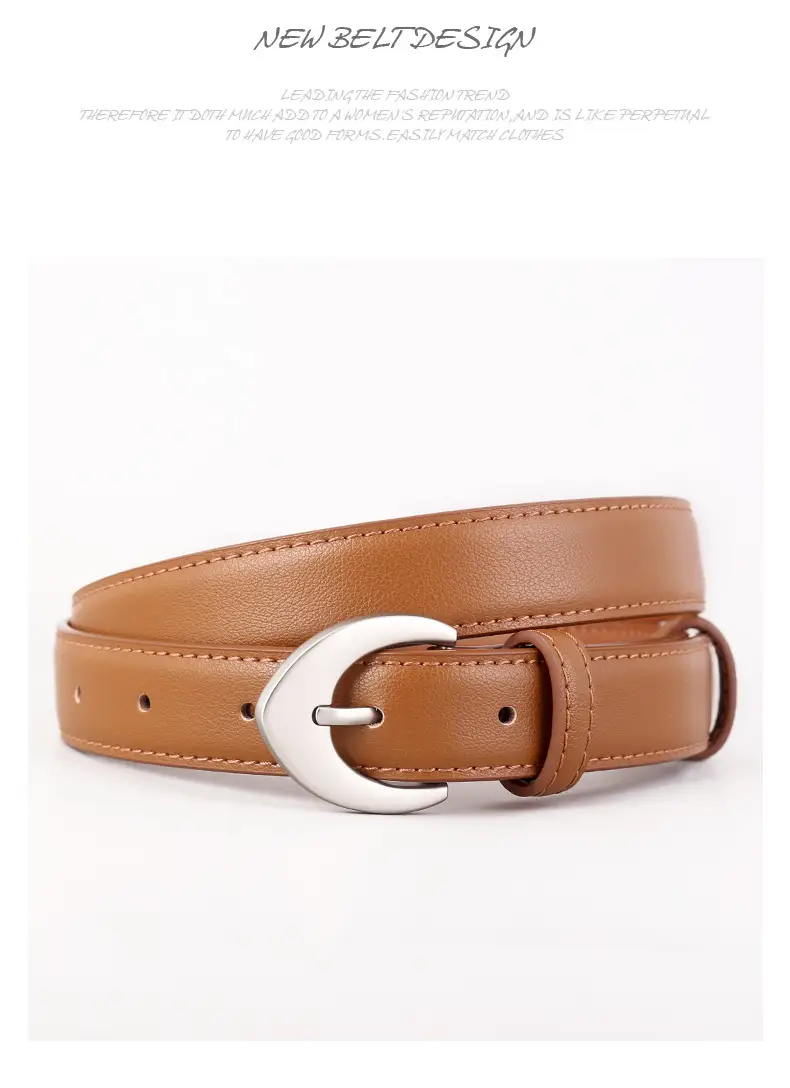 Women's Genuine Leather Belt Silver Buckle Waist Cinching 2025 — feature 20