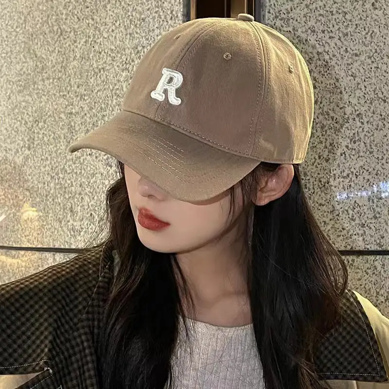 Women R-Letter Baseball Cap Spring Summer Korean Style - Image 9