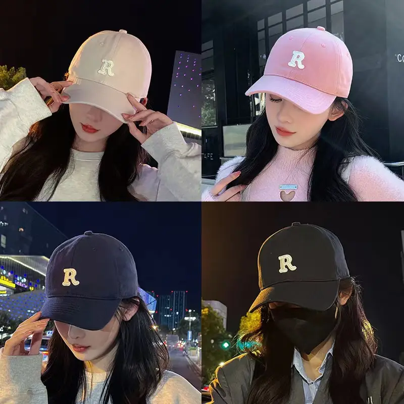 Women R-Letter Baseball Cap Spring Summer Korean Style — feature 16