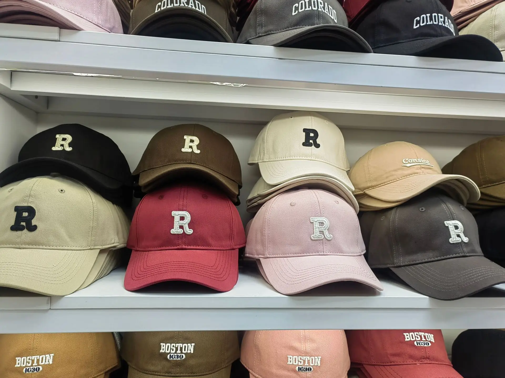 Women R-Letter Baseball Cap Spring Summer Korean Style — feature 29