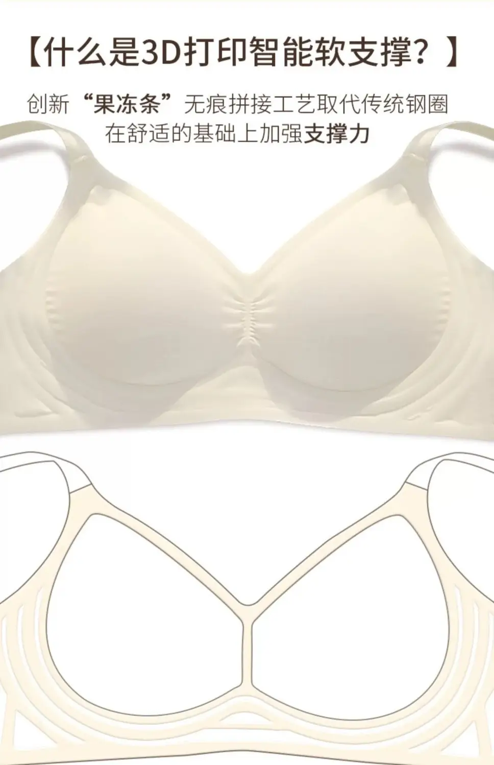 Jelly Glue Seamless Underwear Small Fixed Cup — feature 5